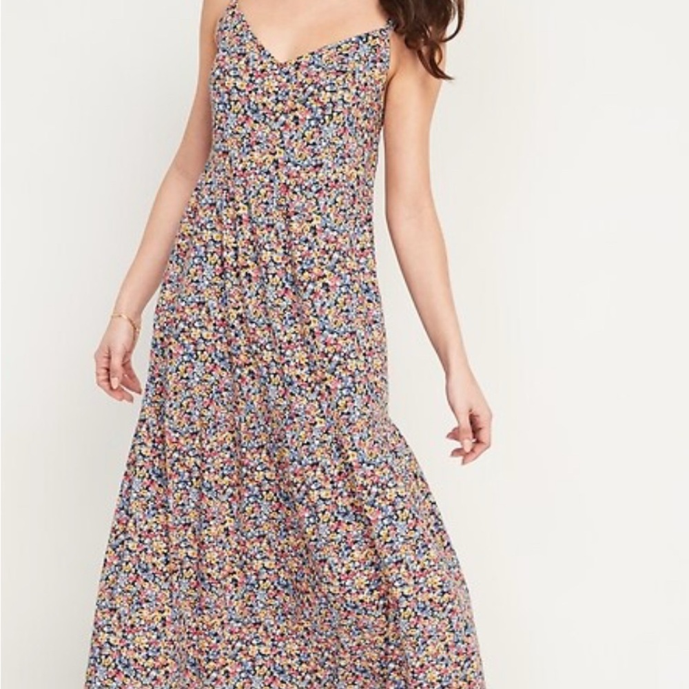 Old Navy Multicolor Floral Maxi Dress